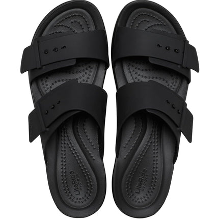 Crocs Women Sandal,Brooklyn Buckle Low,Black,3 UK Women