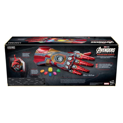 Avengers Marvel Legends Series Iron Man Nano Gauntlet Articulated Electronic Fist with Lights and Authentic Movie Sounds and Removable Infinity Stones