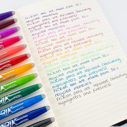 Pilot Frixion Erasable Rollerball 0.7 mm (Pack of 5) - 2 Black/2 Blue/1 Red