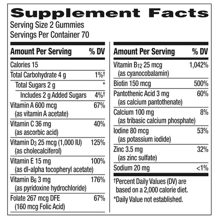 Centrum Silver Women's Multivitamin for Women 50 Plus, Multivitamin/Multimineral Supplement with Vitamin D3, B Vitamins, Non-GMO Ingredients,140 Gummies, Supports Memory and Cognition in Older Adults