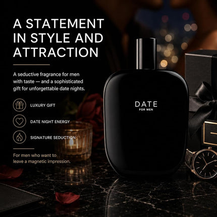 Fragrance One Date Extrait De Parfum Spray by Jeremy Fragrance for Men, 3.4 Ounce