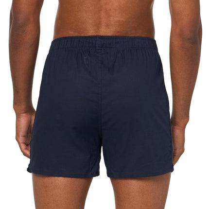 Nautica Men's Cotton Woven 3 Pack Boxer, Peacoat/Aero Blue/Anchor, X-Large