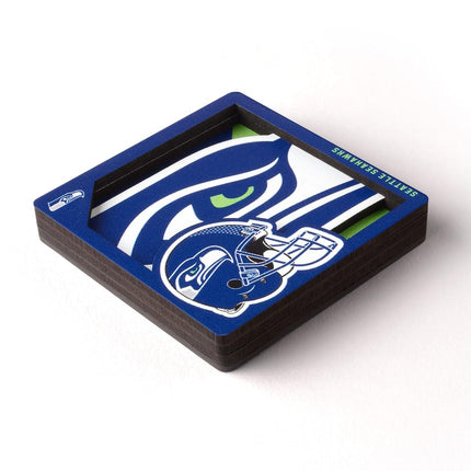 YouTheFan NFL Seattle Seahawks 3D Logo Series Magnets