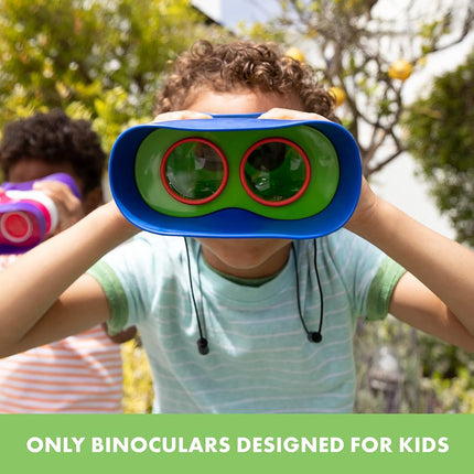 Learning Resources GeoSafari Jr. Kidnoculars, Ages 3+, Binoculars for Toddlers & Kids, Focus-Free Outdoor Toy for Nature Exploration & Role Play. Gifts for Kids