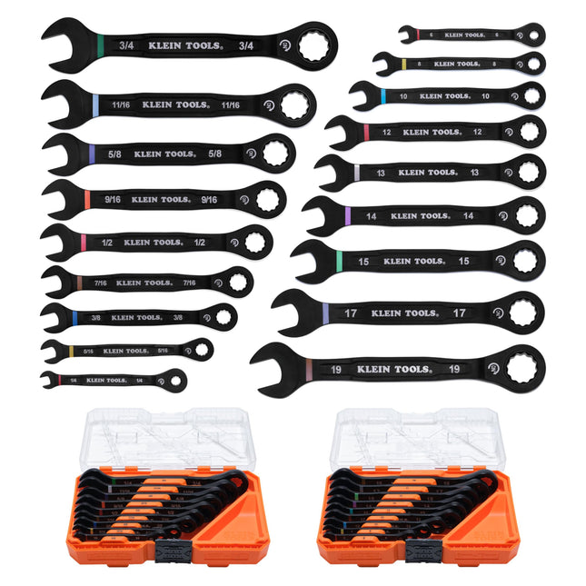 KLEIN TOOLS 69418CG 18-Piece Combination Ratchetin