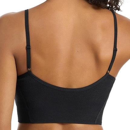 PUMA Women's 2 Pack Seamless Sports Bra, White/Black, S