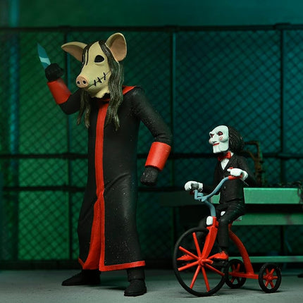 NECA Official-Jigsaw and Billy on a Tricycle Ultimate 6" Action Figure 2 Pack