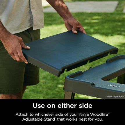 Ninja Woodfire Attachable Side Table, Weather-Resistant, Black