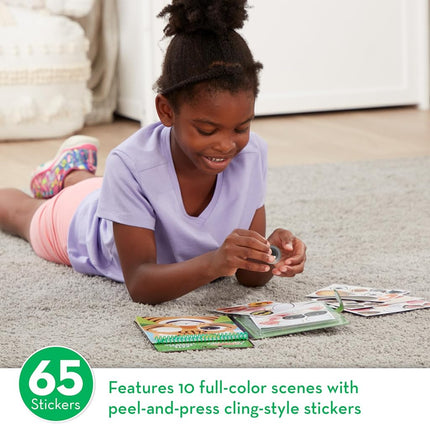 Melissa & Doug On the Go Make-a-Face Reusable Sticker Pad Travel Toy Activity Book – Pet Animals (10 Scenes, 65 Cling Stickers) [Toy] [Sep 19, 2019] Melissa & Doug