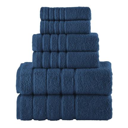 Elegant Comfort 4 Lines Viscose Stripe 6-Piece Pre