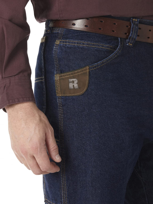Wrangler Men's Lined Relaxed Fit Jean, Antique Indigo, 40W x 32L