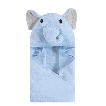 Hudson Baby Unisex Baby Cotton Animal Face Hooded 