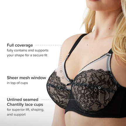 Wacoal Women's Full Coverage Opaque Bra, black, 40I