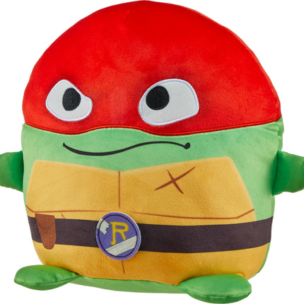 Mattel Teenage Mutant Ninja Turtles: Mutant Mayhem Cuutopia Plush Toy, 10-Inch Raphael Kawaii-Style Soft Figure, Orange-Masked Mikey Collectible