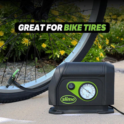 Slime 40050 Tire Inflator (12-V with Gauge and Light)