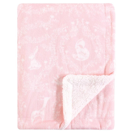 Yoga Sprout Mink Blanket with Sherpa Backing, Lace
