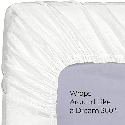Utopia Bedding Queen Fitted Sheet - Bottom Sheet - Deep Pocket - Soft Microfiber -Shrinkage and Fade Resistant-Easy Care -1 Fitted Sheet Only (White)