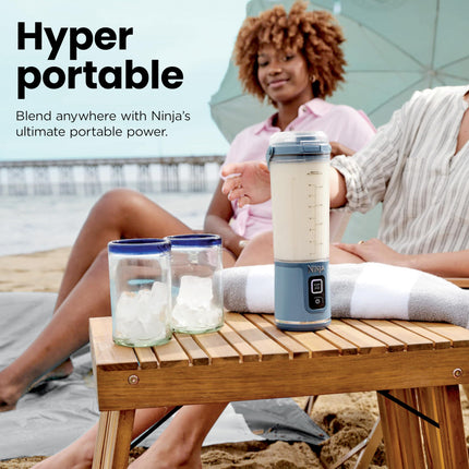 Licuadora Portátil Ninja Blast, Inalámbrica, Vaso de 18 oz, Licuadora Personal Para Batidos y Smoothies, Sin BPA, Tapa Antiderrames y Boquilla para Beber, Recargable por USB-C, Piezas aptas para Lavavajillas, Lavanda, BC151ML