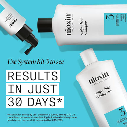 Nioxin Cleanser, System 3 (Fine/Treated/Normal to Thin-Looking), 33.8 Ounce