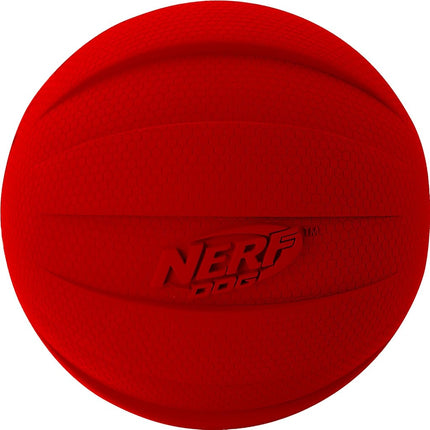Nerf Dog Squeak Ball, 4.25-Inch, Red