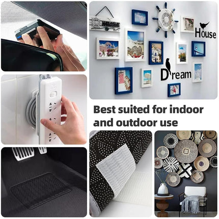 Bulina Dual Lock SJ3550 25mm x 1.2m Black 1 Pack Reclosable Fastener Mounting Tape Interlocking Mushroom Shaped Strong Adhesive Hook Lock Sticy Tape for Indoor and Outdoor(DB25120)