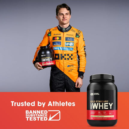 Optimum Nutrition 100% Whey Gold Protein Cinnamon Roll 900g - [2024/2025 plastic neck band packaging may vary]