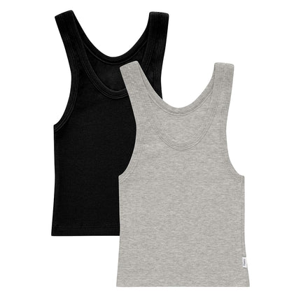 Hanes Women's Originals Rib Tank 2-Pack, Comfywear