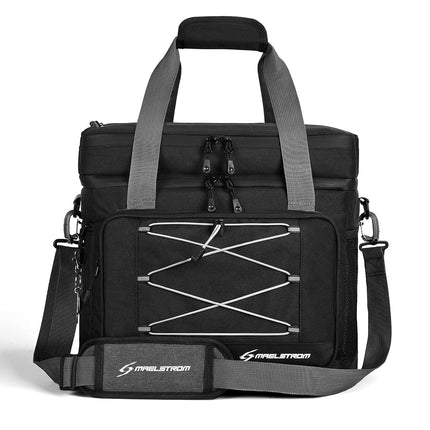 Maelstrom Nevera Plegable de Lona - 60 latas, Bolsa Nevera Grande Aislada a Prueba de Fugas para Almuerzo, Portátil para Compras, Camping, Fiestas en el Portón Trasero y Viajes por Carretera, ¿Negra?