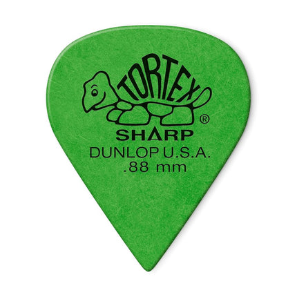 Jim Dunlop 412R.88 Tortex® Sharp, Green, .88mm, 72