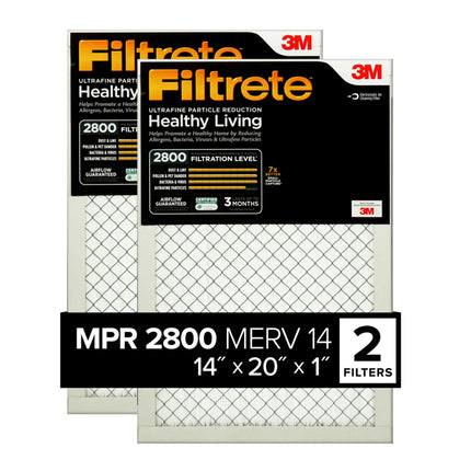 Filtrete 14x20x1 Air Filter, MPR 2800, MERV 14, He