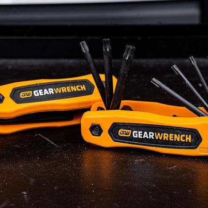 GEARWRENCH 83512 SAE/Metric/Torx Folding Hex Key Set, 25 Piece