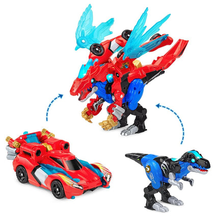 VTech Switch & Go Dinos Armour Up Dragon T-Rex Interactive Dinosaur Toy