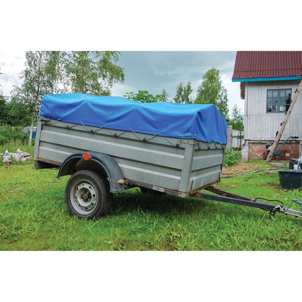 Performance Tool W6002 (6 x 8 ft) Tarp Cover Blue Waterproof Great for Tarpaulin Canopy Tent, Boat, RV Or Pool Cover Performance Tool (Standard Poly Tarp)