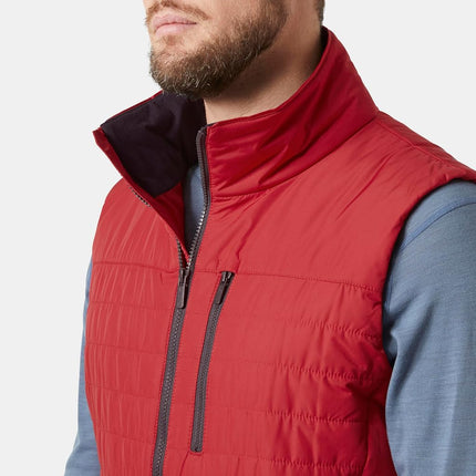 Helly Hansen Mens Crew Insulated Vest 2.0, 4XL, Red
