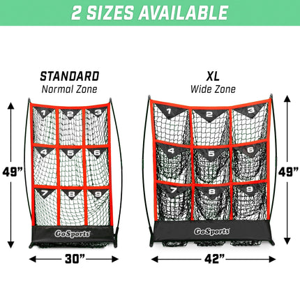 GoSports 9 Hole Béisbol y Sóftbol Red de Diana para Zonas de Strike - 49 x 30 Pulgadas