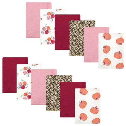 Hudson Baby Unisex Baby Cotton Flannel Burp Cloths