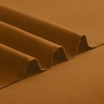Elegant Comfort Luxurious 1500 Premium Hotel Quality Microfiber Three Line Embroidered Softest 4-Piece Bed Sheet Set, Wrinkle and Fade Resistant, California King, Bronze
