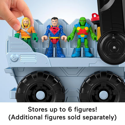 Fisher-Price Imaginext DC Super Friends Batman Toys Transforming Bat-Tank with Lights Sounds Figure & Projectiles for Preschool Kids Ages 3+ Years, HVY04