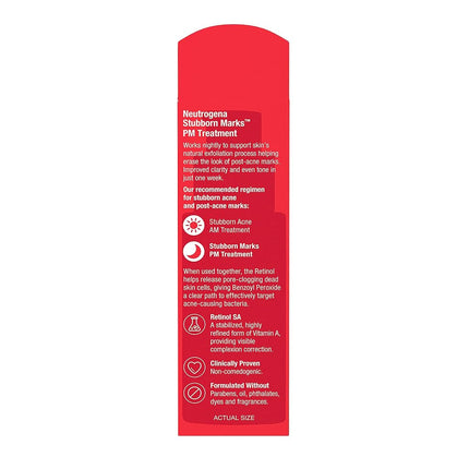 Neutrogena Stubborn Marks PM Treatment with Retinol, Fl oz
