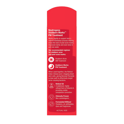 Neutrogena Tratamiento Nocturno Stubborn Marks con Retinol, Fl oz
