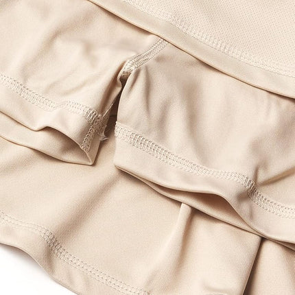 IZOD Girls' School Uniform Sensory-Friendly Pleated Scooter, Khaki, 6X