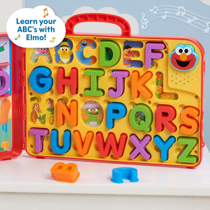 Tableau d'activités ludo-éducatif Elmo et l'apprentissage des lettres, La Rue Sésame, pour l'apprentissage et l'éducation préscolaire, jouets pour enfants sous licence officielle, à partir de 2 ans, cadeaux
