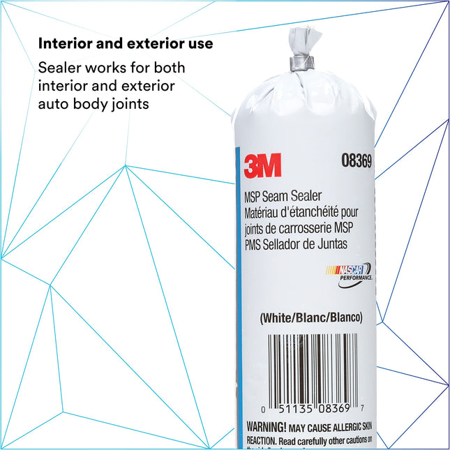 Mastic de jointoiement 3M 08369 Ultrapro blanc MSP en sachet souple - 310 ml
