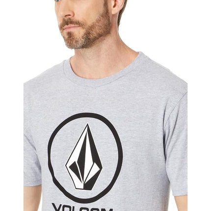 Volcom Men's Crisp Stone Heather Gray Short Sleeve T Shirt M A3512300