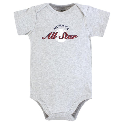 Hudson Baby Unisex Baby Cotton Bodysuits, Mommys All Star, 18-24 Months