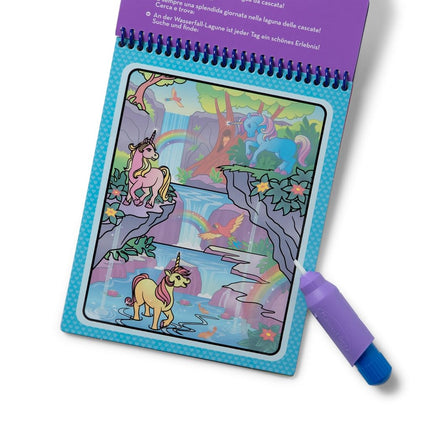 Melissa & Doug Water Wow! Reusable Water-Reveal Coloring Activity Pad Travel Toy – Unicorn - FSC Certified