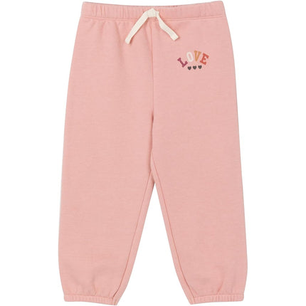 Gerber Baby Girls Toddler 2-Piece Fleece Sweatshirt and Jogger Set, Peach, 18 Months, Peach, 18 Months