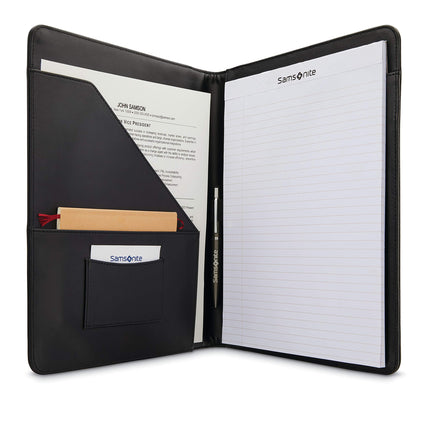 Samsonite Unisex-Adult Xenon Leather Business Portfolio, Black, One Size, Xenon Leather Business Portfolio