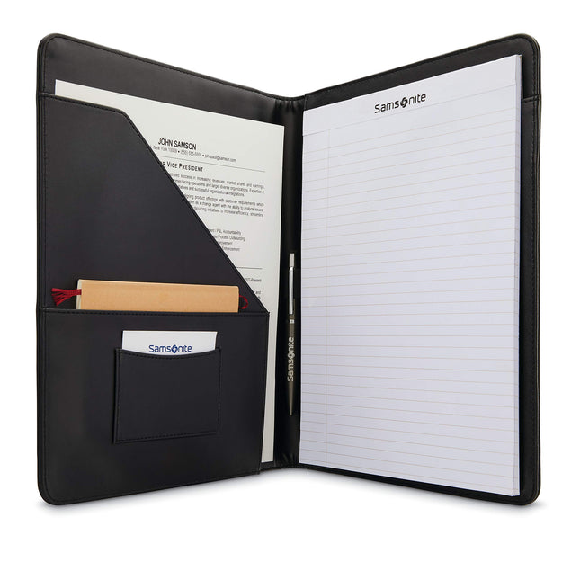 Samsonite Unisex-Adult Xenon Leather Business Portfolio, Black, One Size, Xenon Leather Business Portfolio