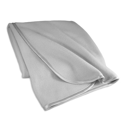 TL Care Fleece Blanket with Silk-Like Satin Trim, Soft, Warm & Cozy, Gray, 30" x 30" for Boys and Girls, Perfect for Baby Carrier, Stroller, Travel and Gifting